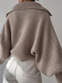 'Fable' Winged Sleeve Sweater - Celes Fashion